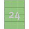 3450 - Avery Gekleurde Etiketten Zweckform no:3450 70x37mm 2.400st Groen