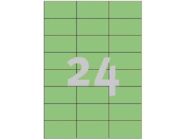 3450 - Avery Gekleurde Etiketten Zweckform no:3450 70x37mm 2.400st Groen
