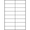 3484 - Avery Universal Etiket Papier Zweckform no:3484 105x37mm 1.600st Wit