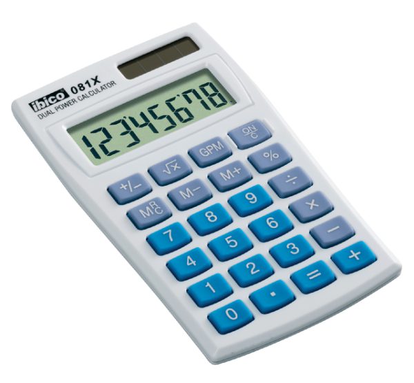 IB410000 - IBICO Zakcalculator 081X 8-Cijfers