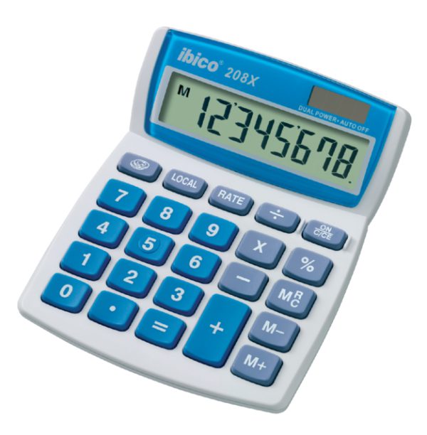 IB410062 - IBICO Bureau Calculator Zakelijk 208X 8-Cijfers