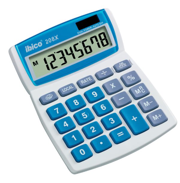 IB410062 - IBICO Bureau Calculator Zakelijk 208X 8-Cijfers