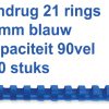 4028237 - GBC Bindrug Cerlox Com Kunststof A4 21-Rings 12mm Blauw 100st