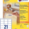 L6023REV-25 - Avery Etiket Verwijderbaar L6023REV 63.5x38.1mm 525st Wit 1 Pak