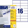 3423 - Avery Universal Etiket Zweckform no:3423 105x35mm 1.600st Wit