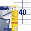 3651 - Avery Universal Etiket Zweckform 52.5x29.7mm 4.000st Wit