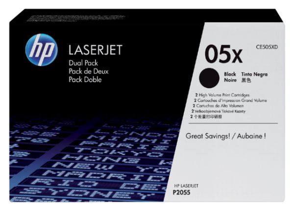 CE505XD - HP Toner Cartridge 05X Black 6.500vel 2st