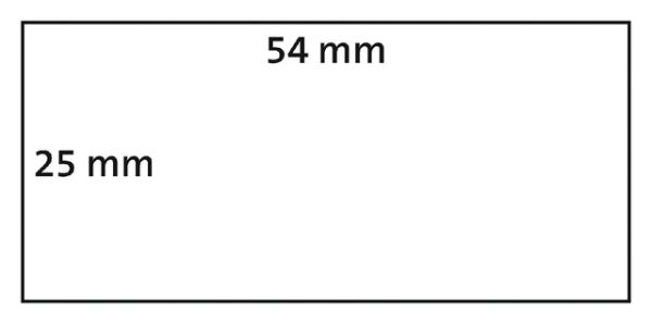 S0722520 - DYMO Mat Permanent 24mm Kern 1Baans 1 Buiten 180°