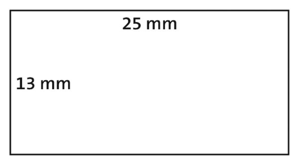 S0722530 - DYMO Mat Permanent 24mm Kern 1Baans 1 Buiten 180°