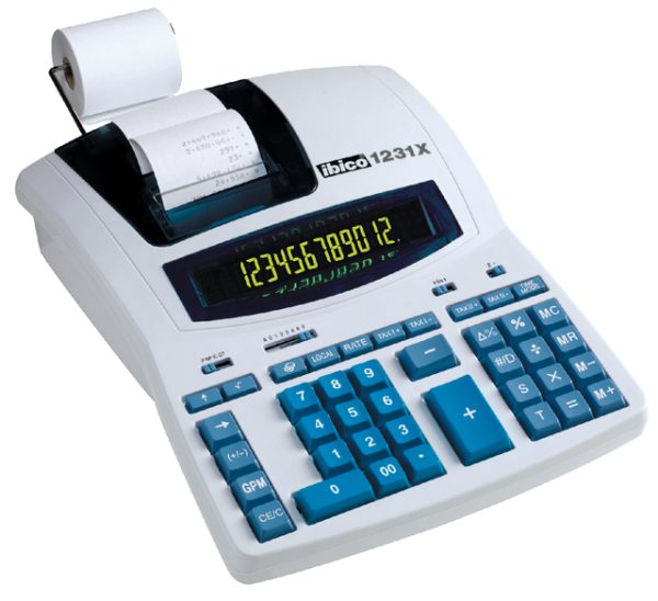IB404009 - IBICO Rekenmachine met Papierrol 1231X 12-Cijfers