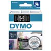 S0721010 - DYMO Lettertape D1 24mm 7m Zwart Wit Polyester 53721