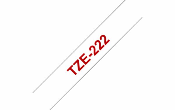 TZE-222 - Brother Lettertape P-Touch 9mm 8m Wit Rood