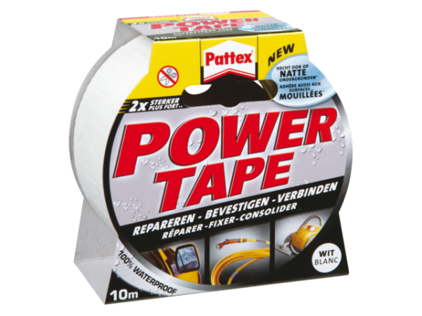 1131284 - PATTEX Powertape Waterbestendig 50mmx10m Wit 1st