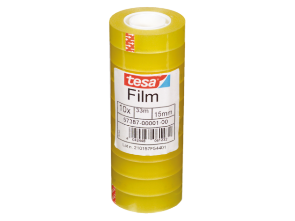 57387-00001-00 - TESA Plakband Standaard PP 15mmx33m Transparant 10st