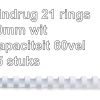 5330803 - FELLOWES Bindrug Kunststof A4 21-Rings 10mm 60vel Wit 25st