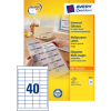 3657 - Avery Universal Etiket Zweckform 48.5x25.4mm 4.000st Wit