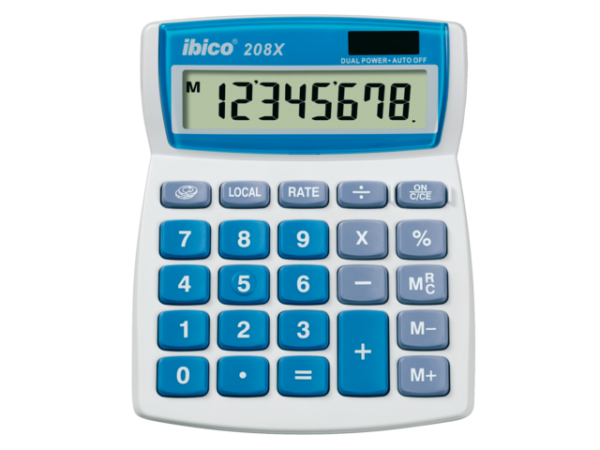 IB410062 - IBICO Bureau Calculator Zakelijk 208X 8-Cijfers