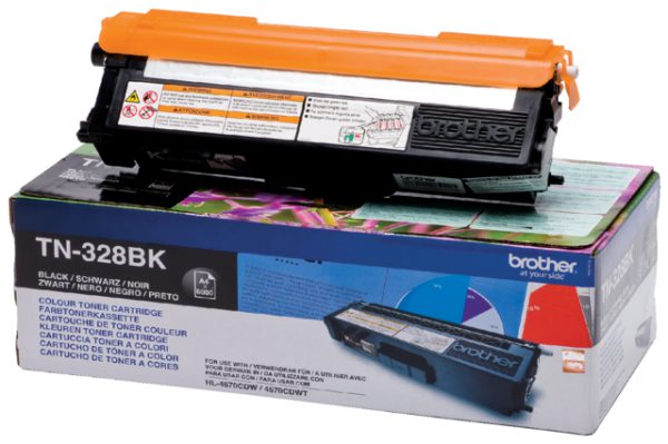 TN-328BK - Brother Toner Cartridge Black 6.000vel 1st