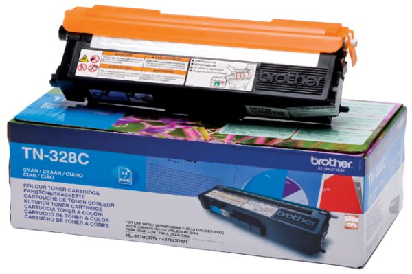 TN-328C - Brother Toner Cyaan 6.000vel