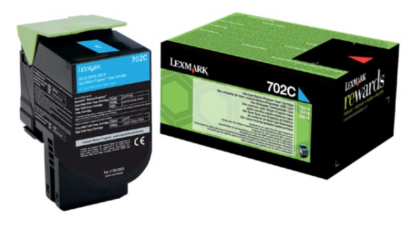 70C20C0 - LEXMARK Toner Cartridge Cyaan 1.000vel 1st