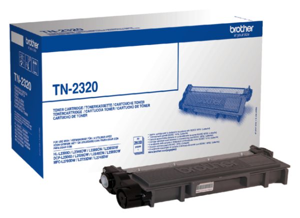 TN-2320 - Brother Toner Cartridge Black 2.600vel 1st