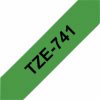 TZE-741 - Brother Lettertape P-Touch 18mm 8m Groen Zwart