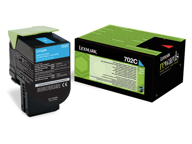 70C20C0 - LEXMARK Toner Cartridge Cyaan 1.000vel 1st