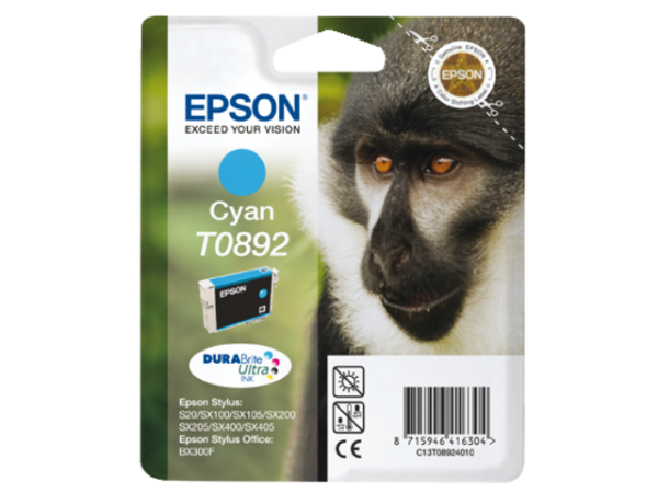 C13T08924011 - EPSON T0891 Cyaan 3,5ml