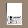 5330302 - FELLOWES Bindrug Kunststof A4 21-Rings 6mm Zwart 25st