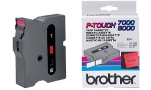 Brother Lettertape Gelamineerd P-Touch Zwart Wit 6mm 15m
