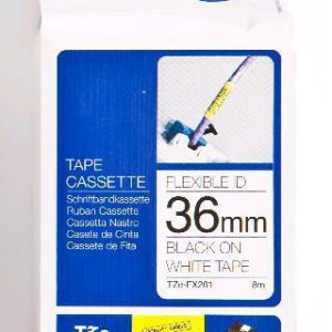 Brother Lettertape Gelamineerd P-Touch Zwart Wit 36mm 8m