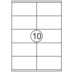 DP010-100 - Avery Adres Etiket Copier 105x58mm 1.000st Wit