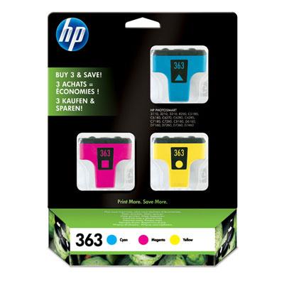 HP Inkt Cartridge 363 Yellow & Magenta & Cyaan