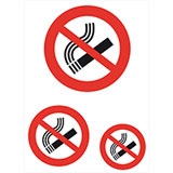 5736 - HERMA Waarschuwingsetiketten Roken Verboden 3st 1 Pak