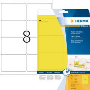 5144 - HERMA Gekleurde Etiketten 99.1x67.7mm 160st Geel