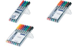 318 WP4 - STAEDTLER Viltstift Permanent Lumocolor 0.6mm Diverse Kleuren 1 Pak