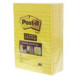 3M Post-It Memo Lijn Super Klevend 102x152mm Geel 1pak