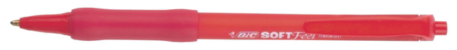 BIC Soft Feel Clic Grip Medium Rood