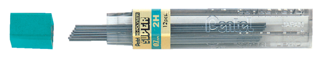 001425 - PENTEL Potloodstift Hi-Polymer Super 2H Zwart 1 Koker
