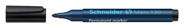 113001 - SCHNEIDER Viltstift Permanent 130 1-3mm Zwart 1st