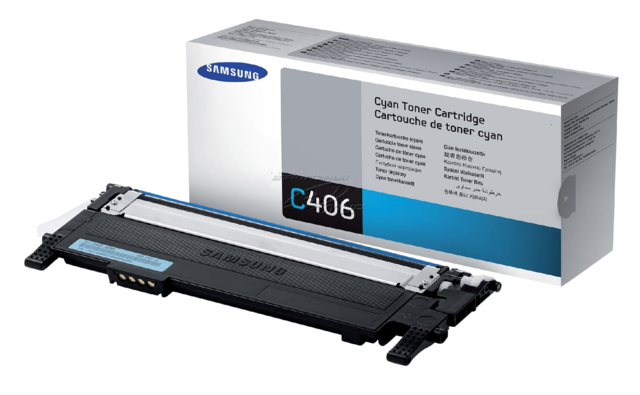 CLT-C406S/ELS - SAMSUNG Toner Cartridge Cyaan 1.000vel 1st