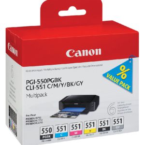Canon Inkt Cartridge 72 Black & Yellow & Magenta & Cyaan & Red Multipack