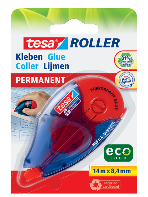 59151-00002-05 - TESA Lijmroller Eco Permanent 8.4mmx14m 1st