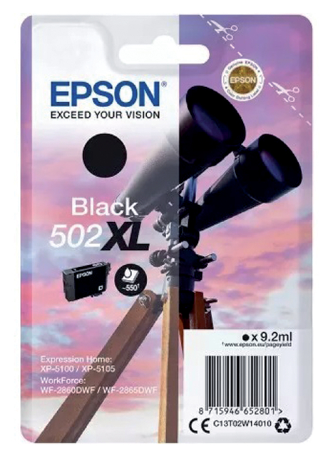 Epson 502XL Zwart (Origineel)