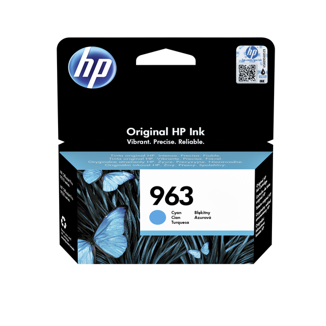 Hp 963 cyan original ink cartridge