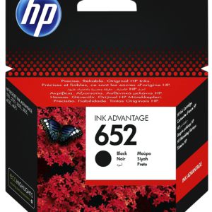 Hp 652 black original ink advantage cartridge