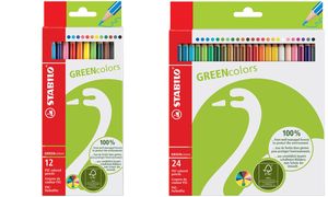 6019/2-24 - STABILO Kleurpotlood GreenColors Diverse Kleuren 24st