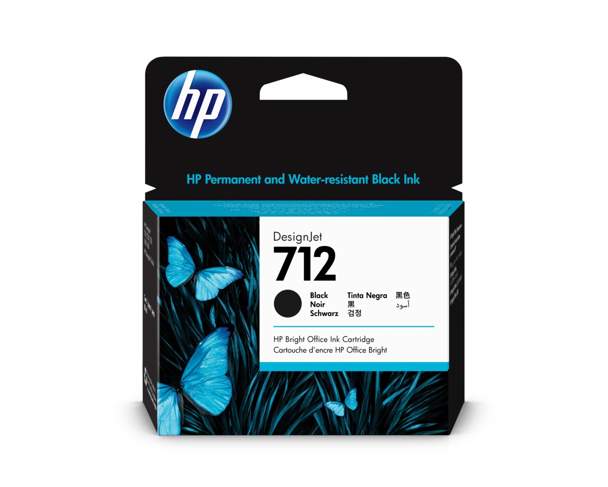 HP Inkt Cartridge 712 Black 80ml 1st