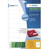 HERMA Speciaal Etiket Verwijderbaar 63.5x29.6mm Wit 675st 1 Pak