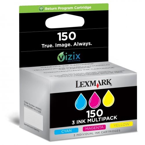 LEXMARK Inkt Cartridge 150 Black & Yellow & Magenta & Cyaan 200vel Multipack